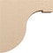 Ekena Millwork 9"W x 36"D x 36"H Thin Del Monte Rough Cedar Woodgrain TimberThane Corbel, Primed Tan CORUR09X36X36DELRCPR - alternate 5